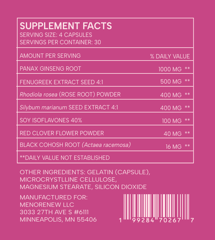 MenoRenew Complete - Supplement for Perimenopause and Menopause